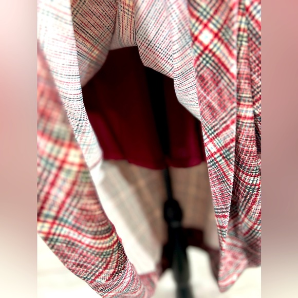 Anthropologie eri+ali Romy Plaid Velvet midi dress size S - Picture 4 of 7